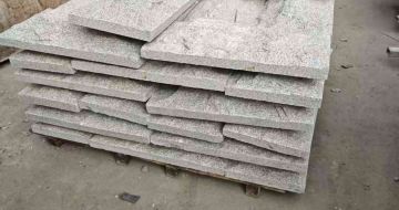 江苏芝麻白蘑菇石，自然面