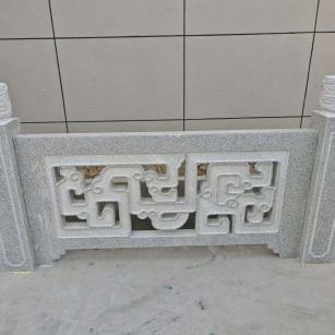 江苏芝麻白河道栏杆 桥栏杆