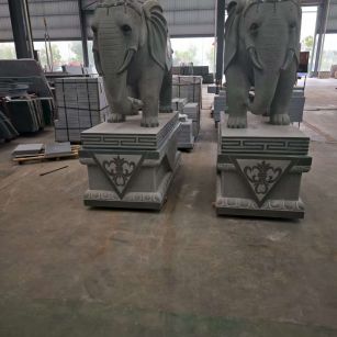 江苏芝麻灰花岗岩对象 芝麻白芝麻灰大象