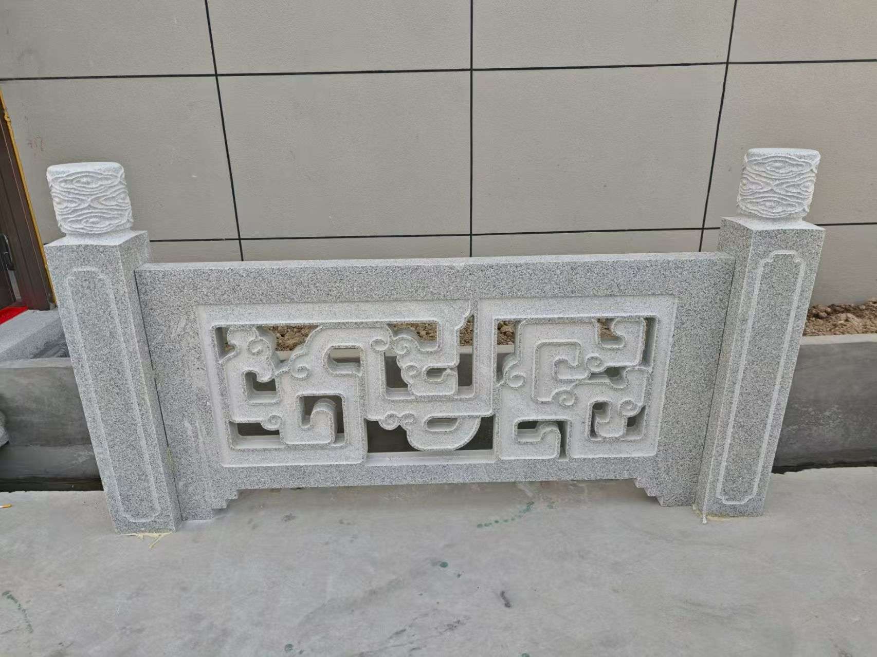 江苏芝麻白河道栏杆 桥栏杆